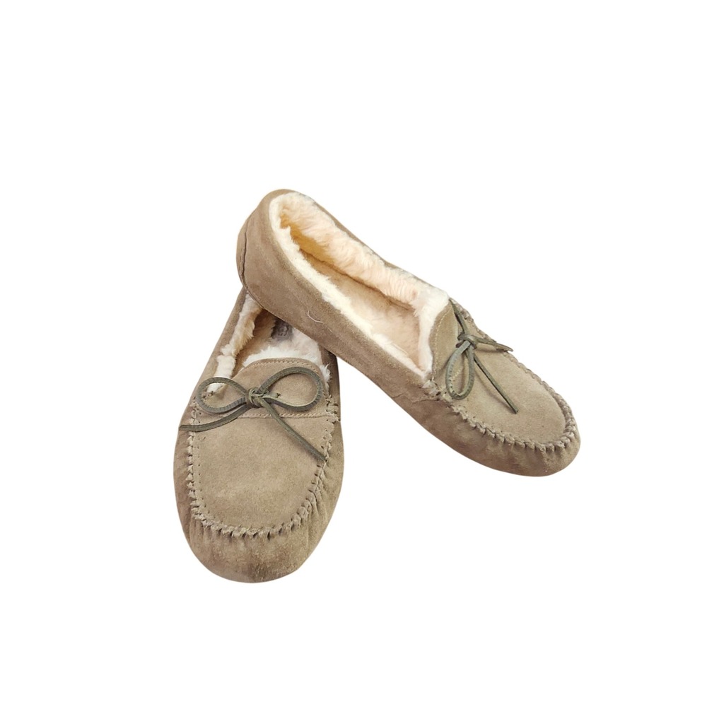UGG Dakota Moccasin Slipper Mens 13 Olive Suede Wool Lined Comfy Classic Warm